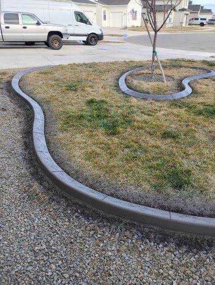 Stamped Curbing Design